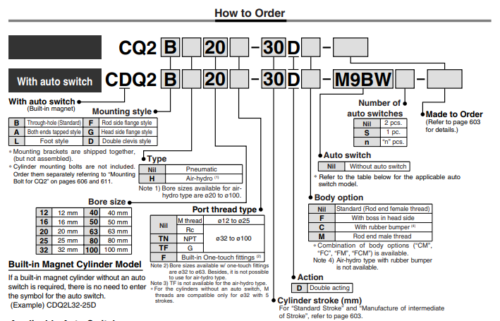 SMC CDQ2WA40-30DCMZ