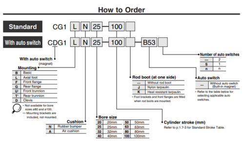  SMC CG1BN25-125