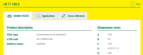 Mann Filter LB 11102/2